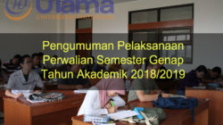 Pengumuman Pelaksanaan Perwalian Semester Genap Tahun Akademik 2018/2019