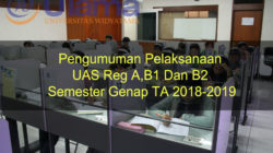 Pengumuman Pelaksanaan UAS Reg A, B1 Dan B2 Semester Genap TA 2018-2019