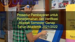 Prosedur Pembayaran untuk Penerjemahan dan Verifikasi Abstrak Semester Genap Tahun Akademik 2021/2022